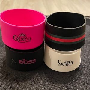 Four Assorted Silicone Cup Boots